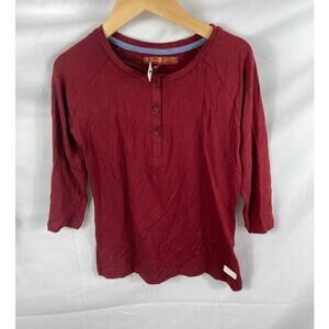 4/$25 NWT 7 for all mankind maroon henley S